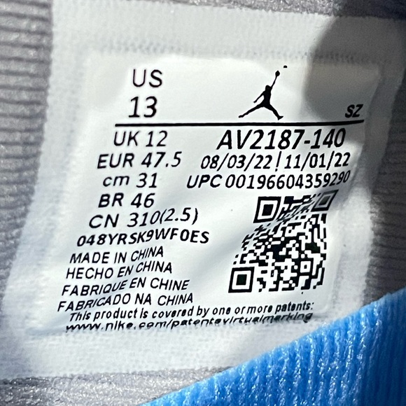 Nike Air Jordan 11 Xl Retro Low White Cement Grey Mens Basketball Sz 13 NEW - Picture 8 of 10